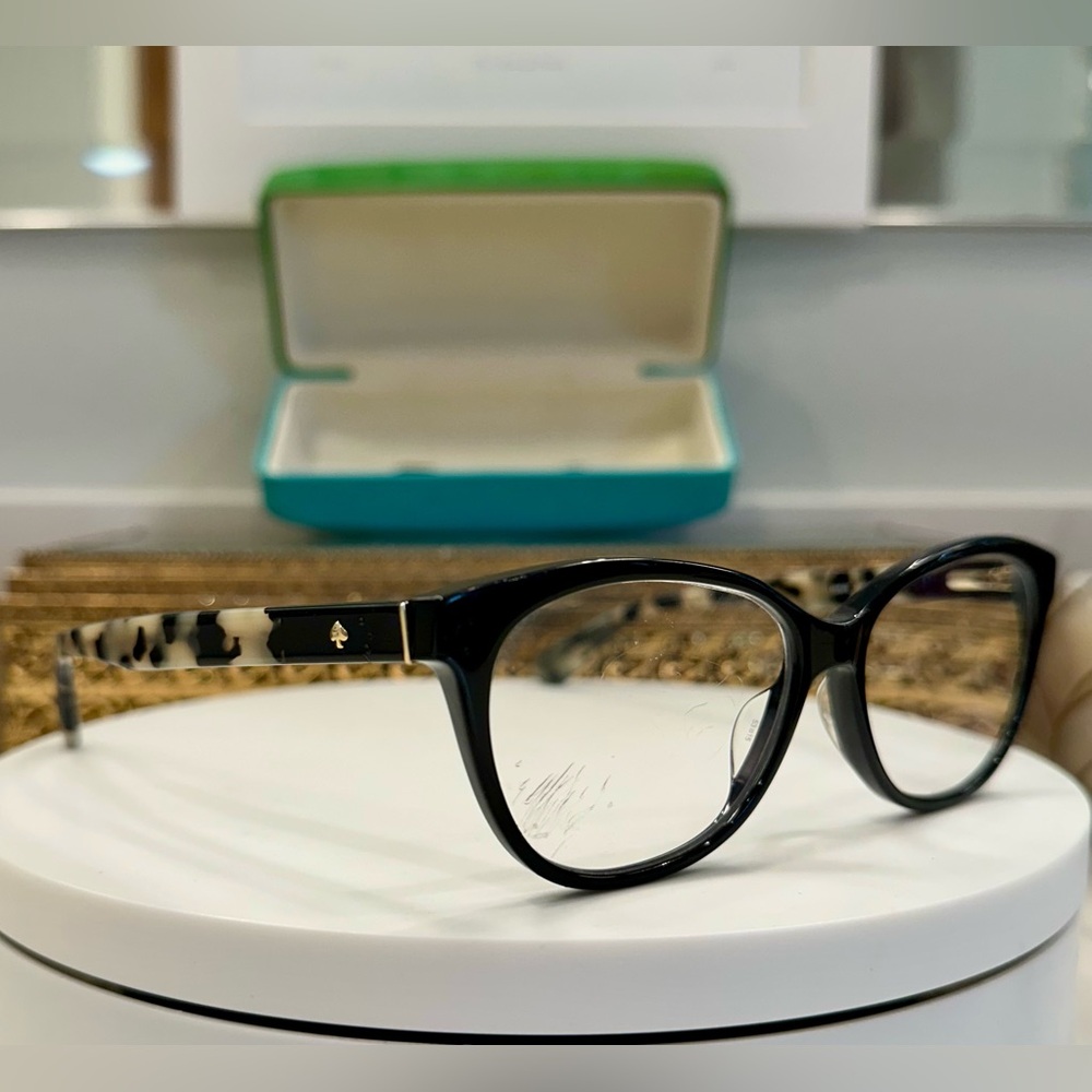 kate spade ♠️ Karlee Rx Eyeglass Frames - VGUC - w/ Blue & Green ks Hard-Case